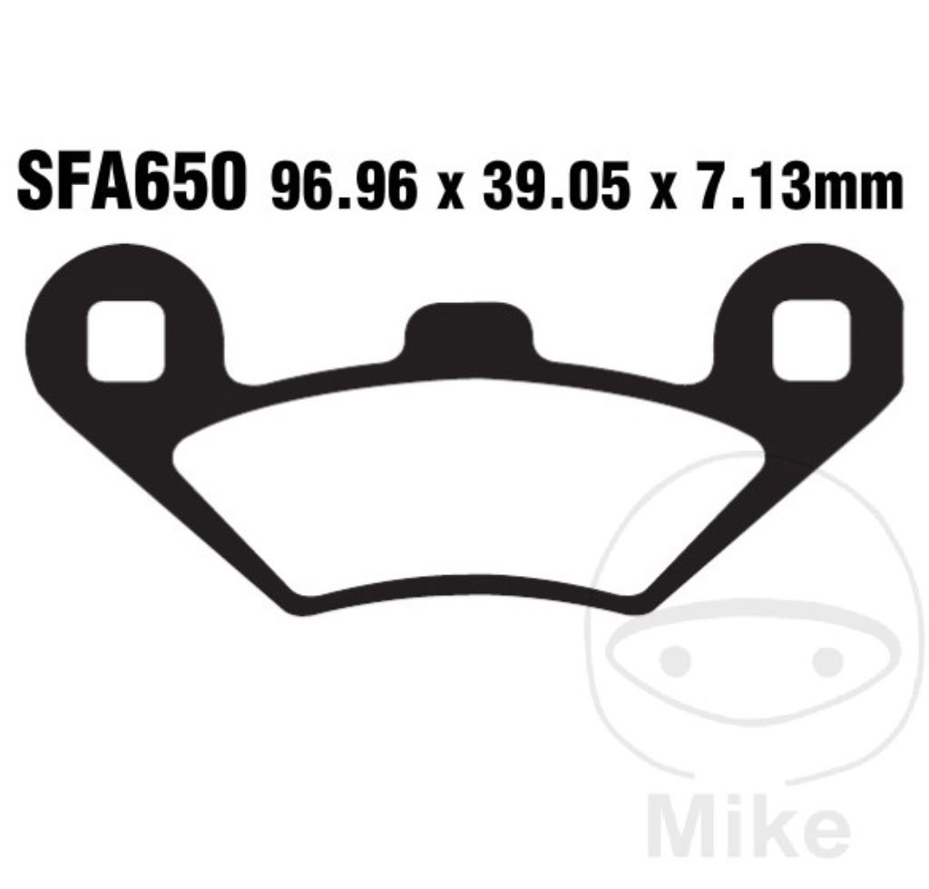 EBC Scooter Standard Blackstuff Bremsbelag SFA650