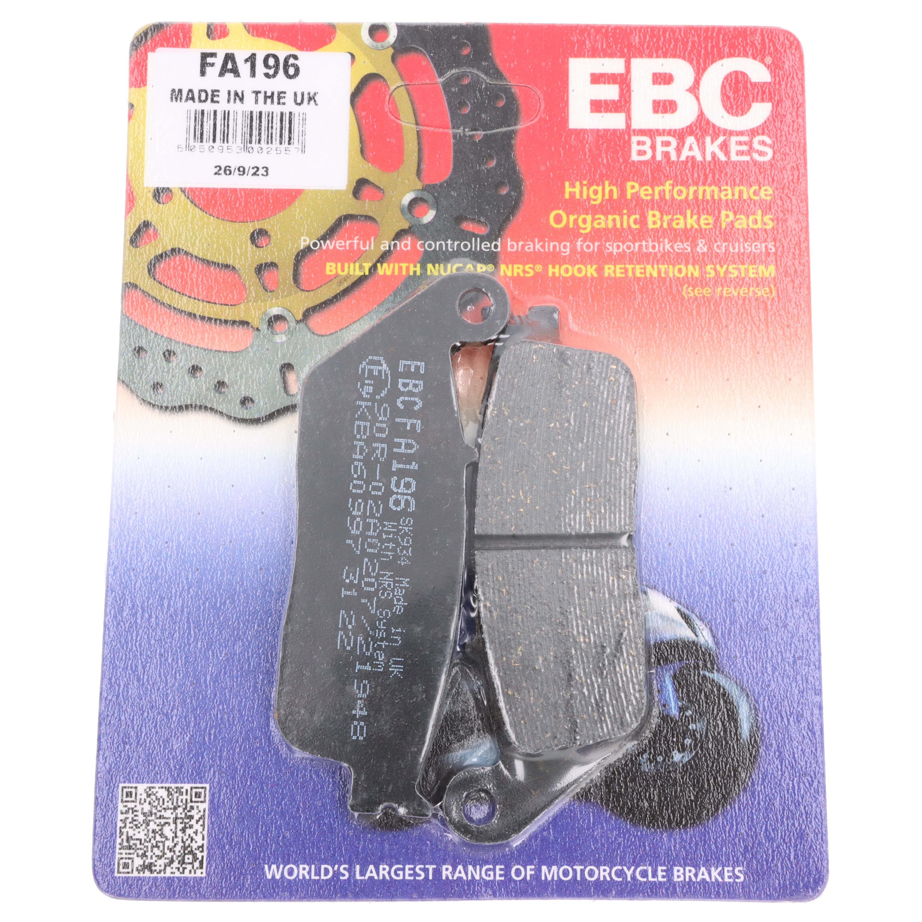 EBC Bremsbeläge FA196 Daelim VT VS VL VJ VJF 125 Honda 250 500 600 750 1000