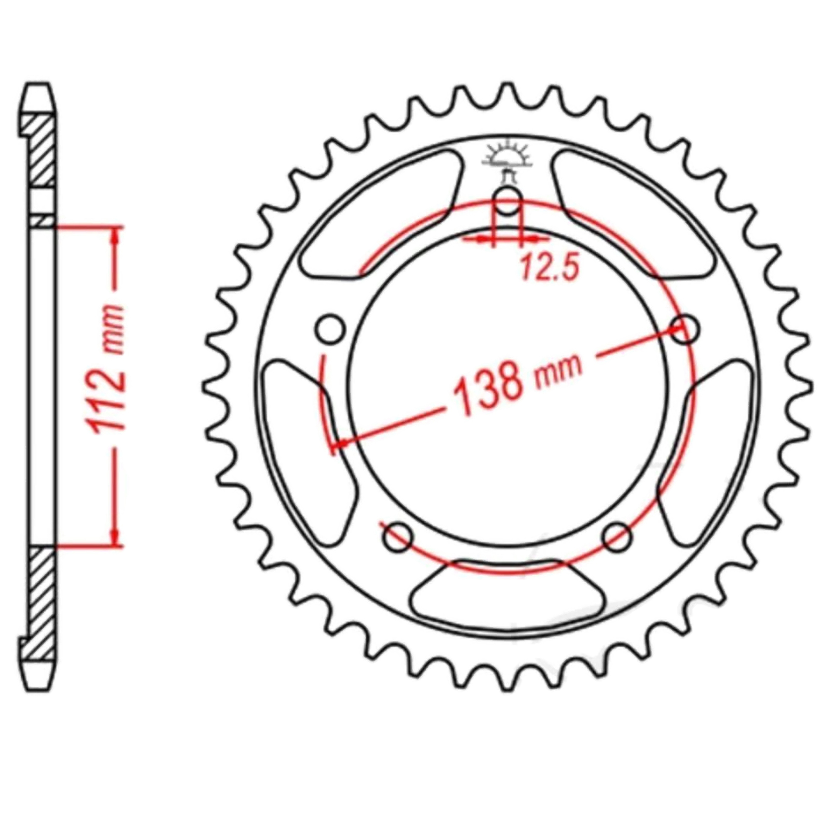 JT Kettenrad 41Z Teilung 525 silber JT Sprockets JTR1304.41