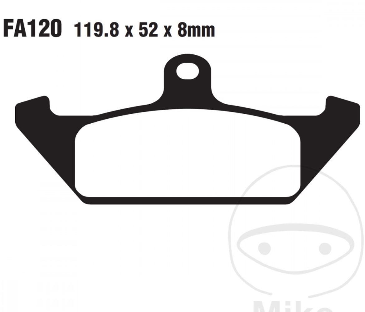 EBC Bremsbeläge FA120 für Cagiva Elefant 650 1985-1987, 1989