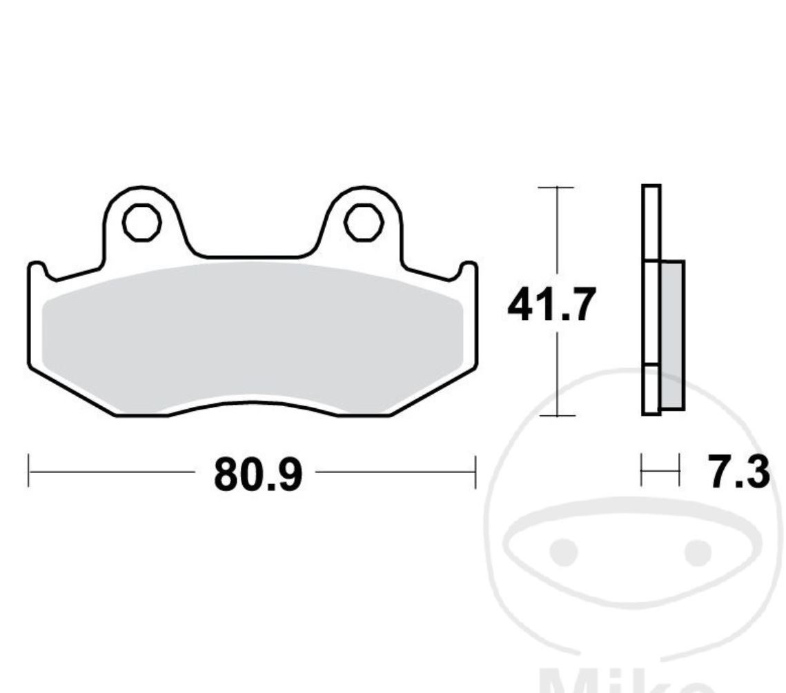 TRW MCB534 Bremsbeläge vorne für Honda XL600 R XL350 R MTX XR CR125 R CR250 R