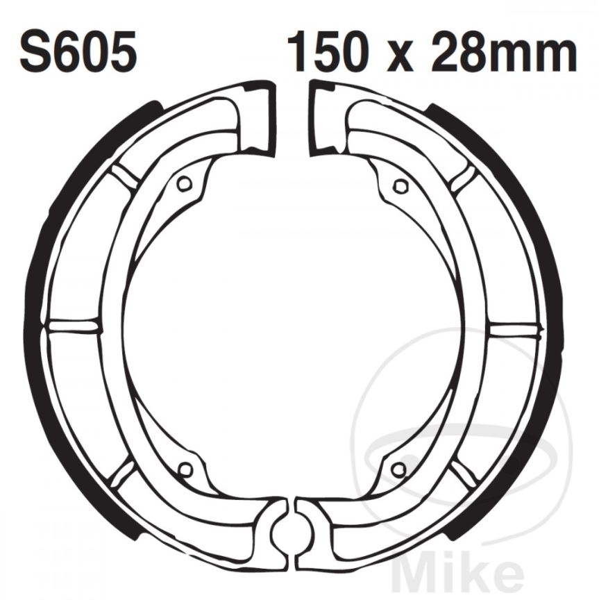 EBC Bremsbacken mit Federn für Kawasaki KL KX KDX Suzuki TS SP DR RM LT-F PE