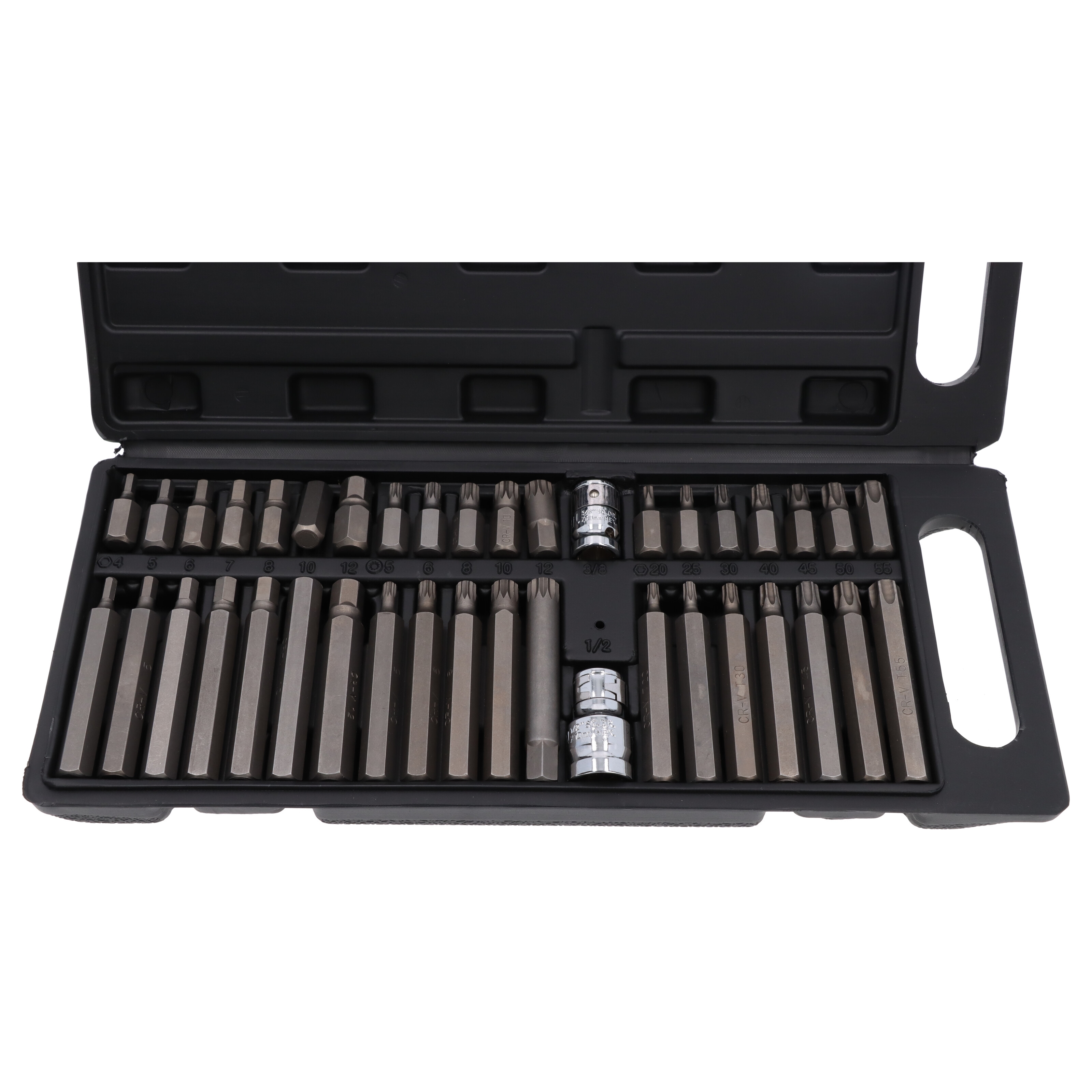 41tlg Profi Vielzahn Bitset Bitsatz Bitbox Steck Innen Nüsse Set für Torx®Schrauben