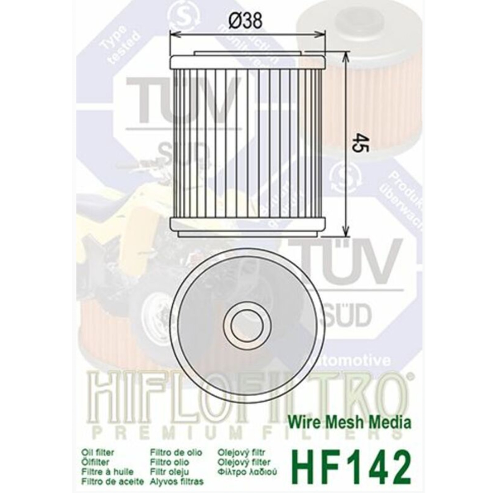 3x Hiflo HF142 Ölfilter für Yamaha WRF YZF 350 400 426 YFM 350 400 TM Racing SMR SMM