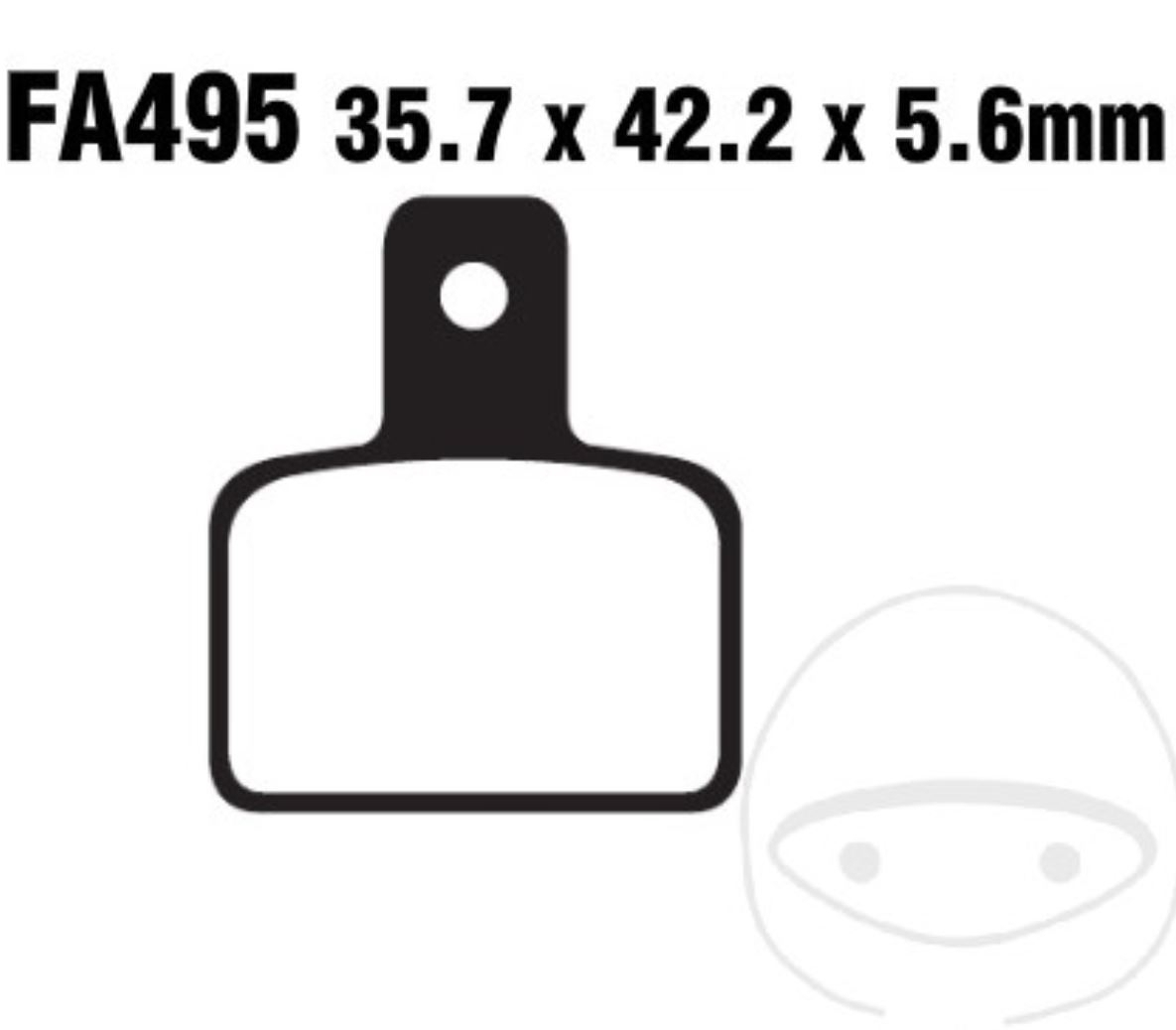 EBC Bremsbeläge FA495 für Beta Evo 125 250 300 2T 4T Factory
