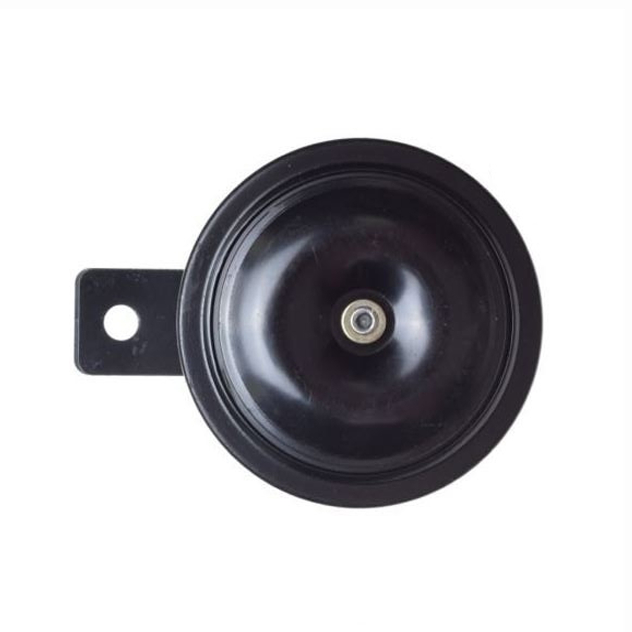 Motorrad Hupe aus Metall schwarz, 12 Volt, 87 mm
