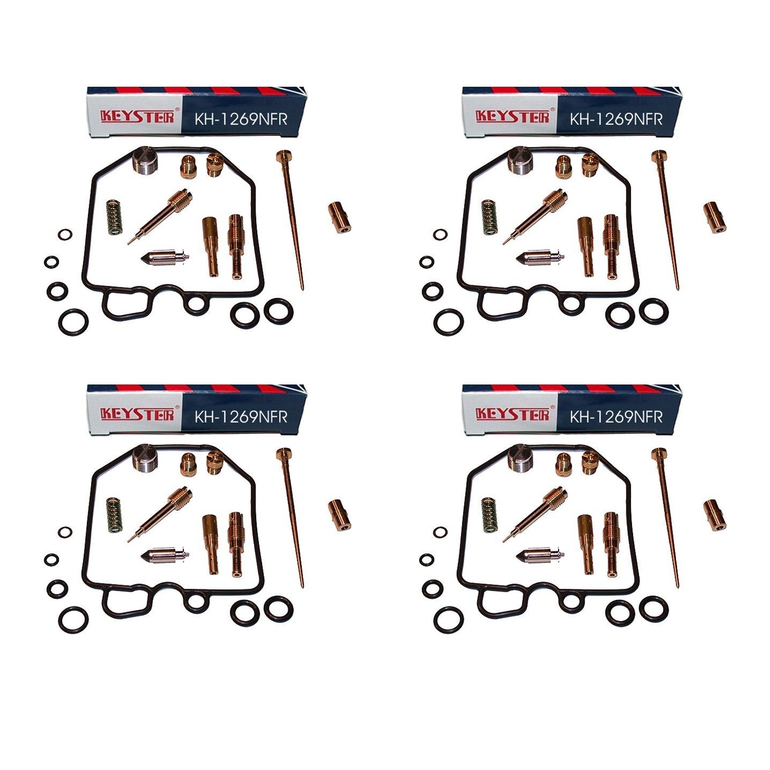 4x Keyster KH-1269NFR Vergaser Reparatursatz für Honda CB900 F CB900 1980 - 1982