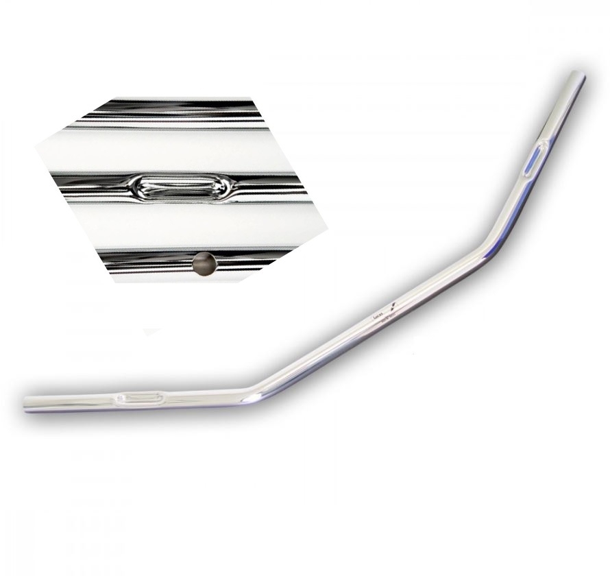 TRW Dragbar Stahllenker LONG MCL120CKK chrom 1Zoll mit Kabelkanal & ABE