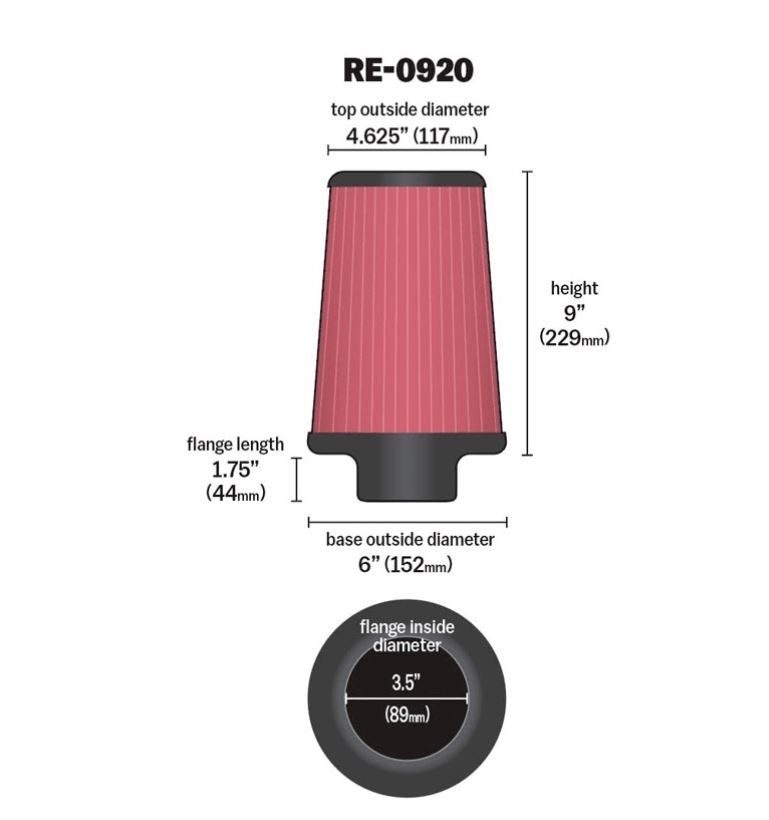 K&N Sportluftfilter RE-0920