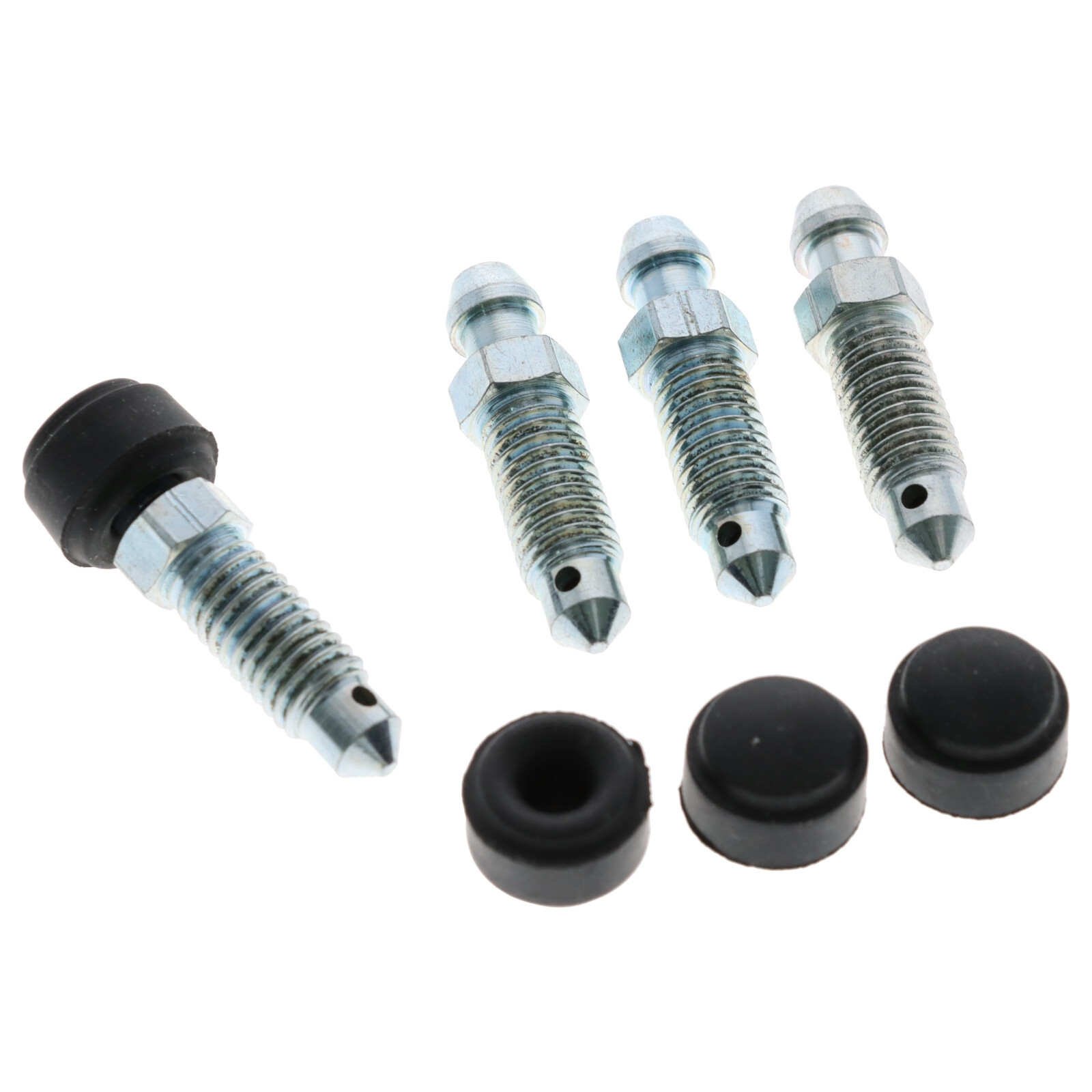 4x Quick Brake Bremssattel Entlüfterschrauben Entlüftungsventile M8x1.25x35.5 mit Kappen