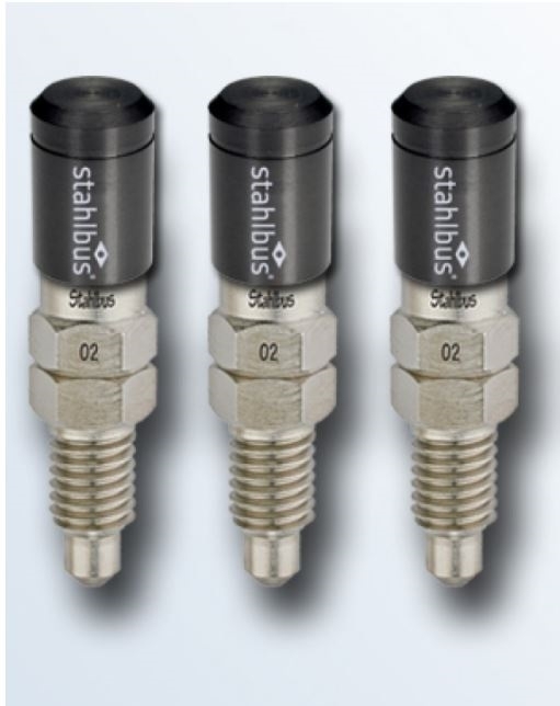 3x stahlbus Schnell-Entlüfterschraube SB-110311 M8x1.25 mit Entlüftungsventil & Ventilkappen Anthrazit