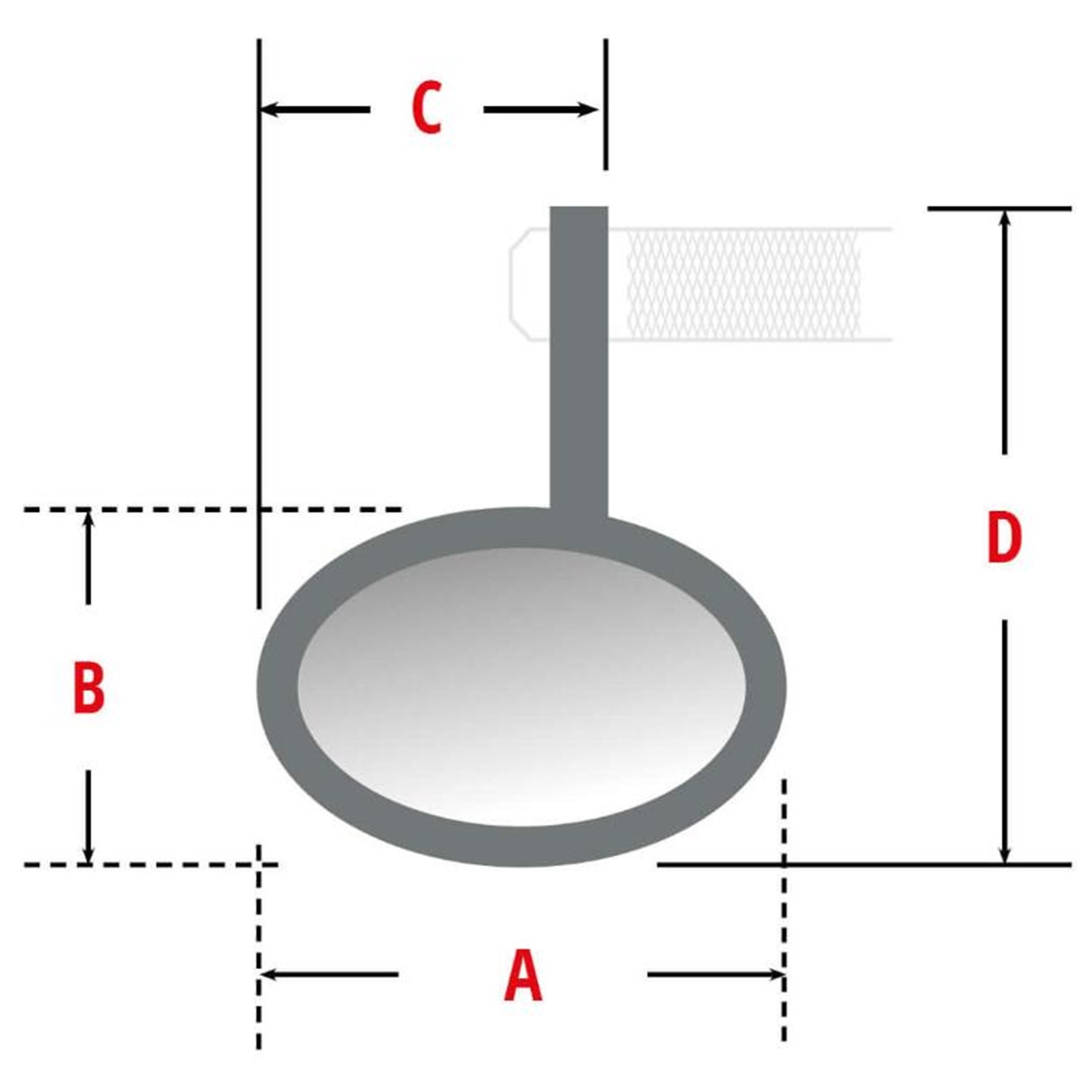 Lenkerendenspiegel für viele Modelle Beidseitig mit Adapter Aluminium schwarz