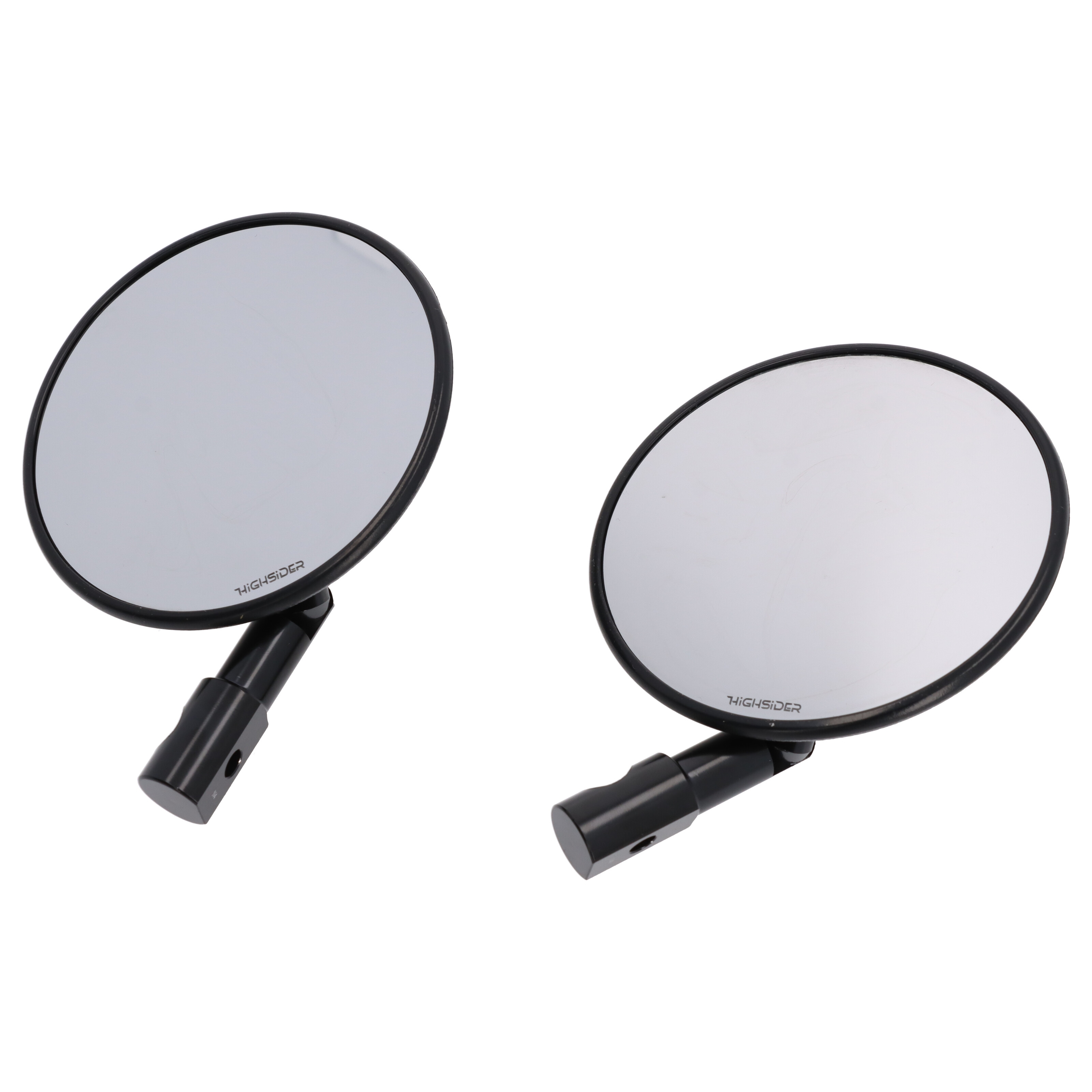 HIGHSIDER smart Lenkerendenspiegel Paar Universal schwarz Superbike E-geprüft 301-078