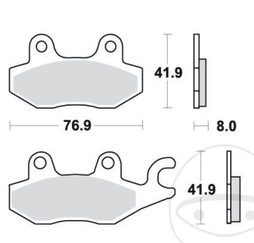 TRW Bremsbelagsatz vorne für Suzuki AN400 Burgman Yamaha YFM Kawasaki KVF Triumph