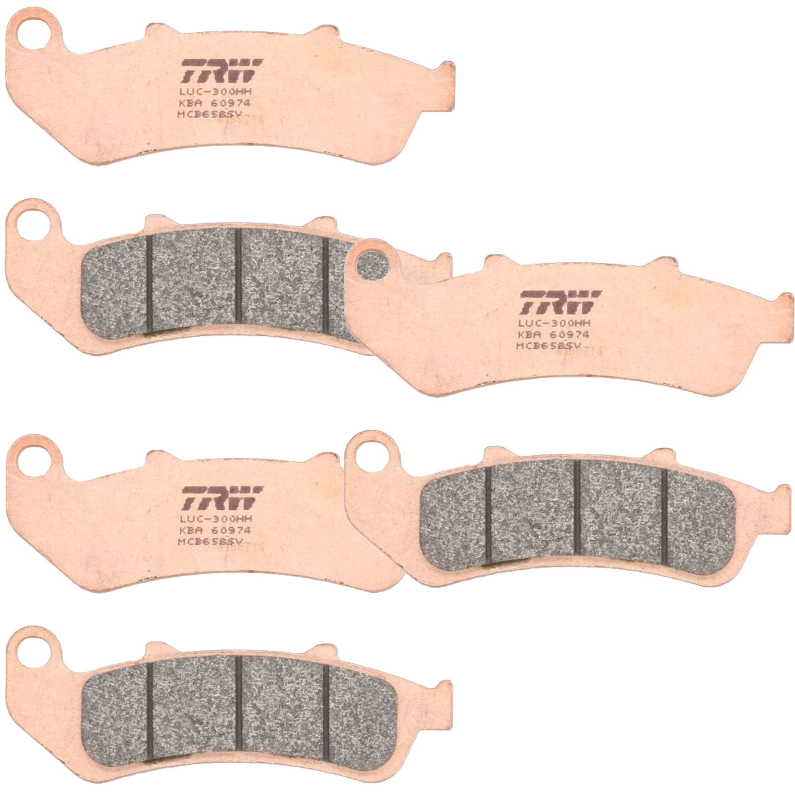 TRW Sintermetall Bremsbelagsatz für Honda CBR1000 F Dual CBS 93-2000 SC24 SC24B vorne+hinten