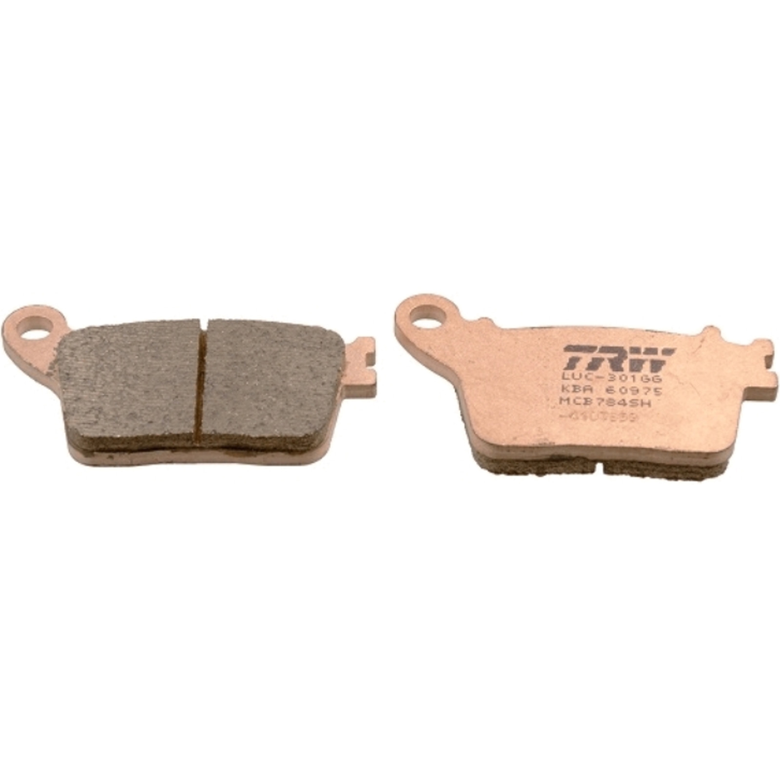 TRW MCB784SH Sintermetall Bremsbeläge hinten für Honda CBR Suzuki GSX-R Yamaha YZF-R1 Kawasaki ZX-10R