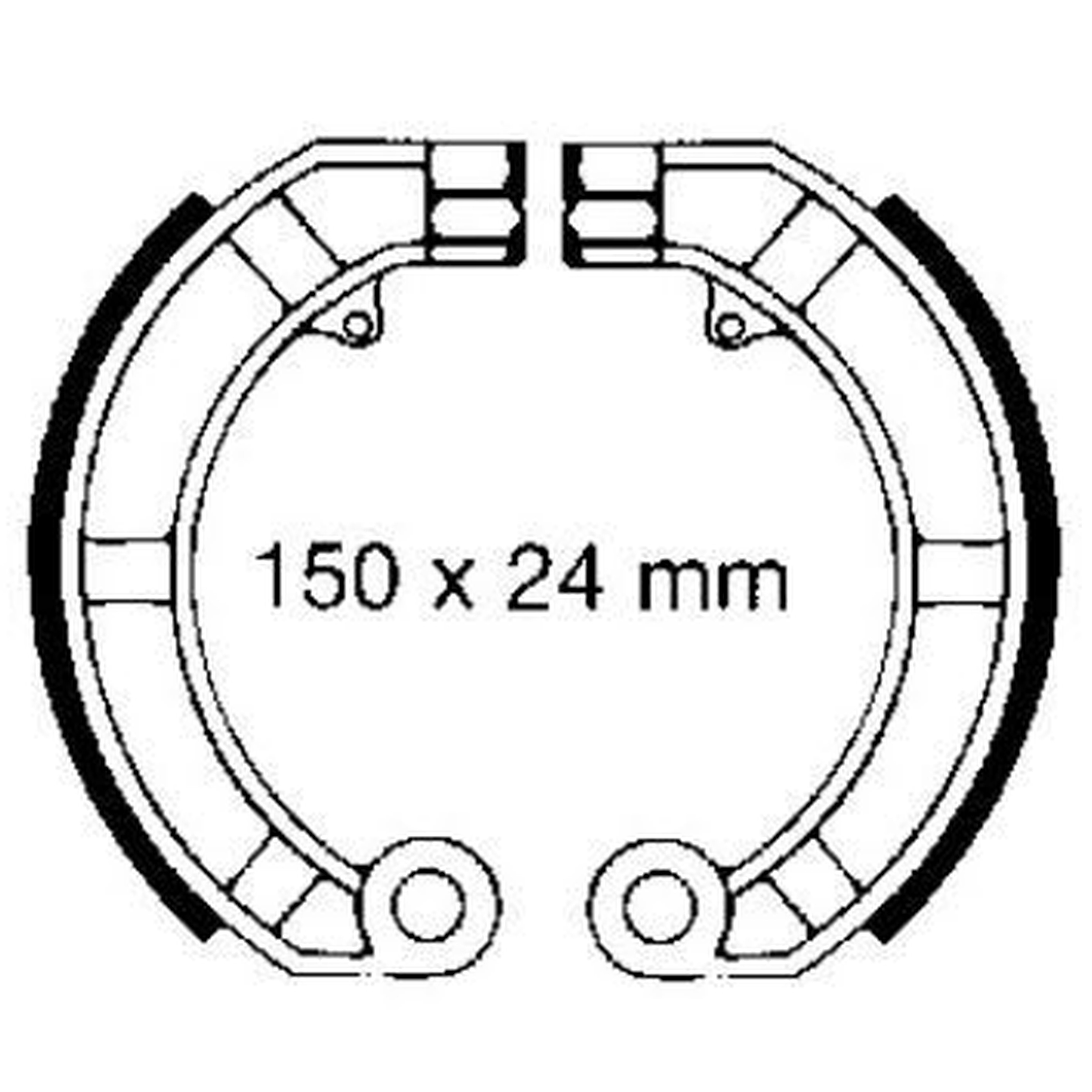 EBC Bremsbacken V903 ohne Federn