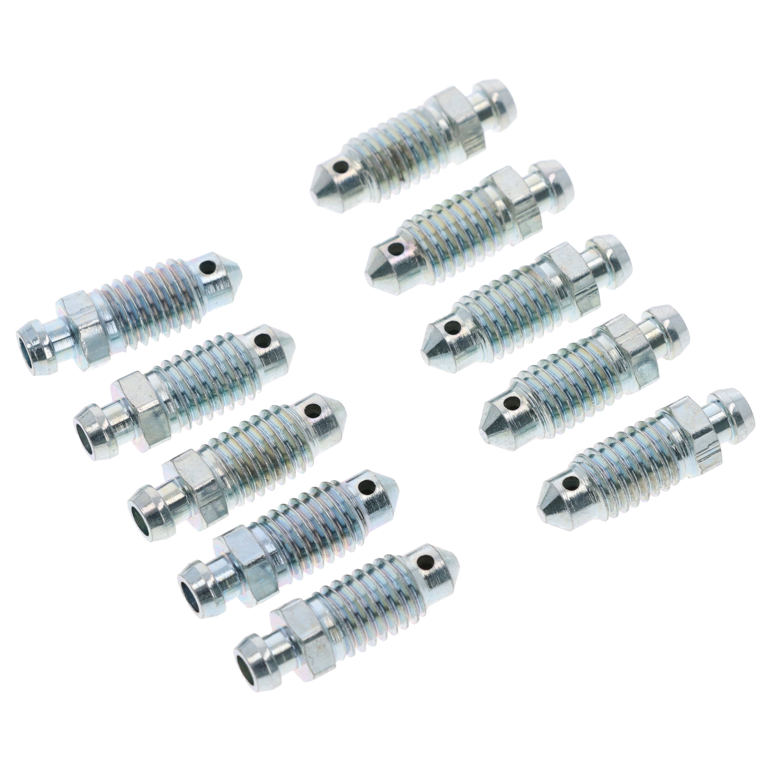 10x Quick Brake QB0100-10 Bremssattel Entlüfterschraube Entlüftungsventile M8x1.25x24.5 mm SW8