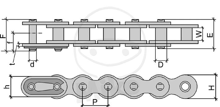 DID Steuerkette endlos / geschlossen 219T/088 LE