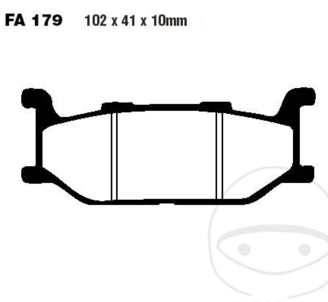 EBC Bremsbeläge FA179HH für Yamaha XV XJ XVS H N SH SN NH NN AH AN TF RA A