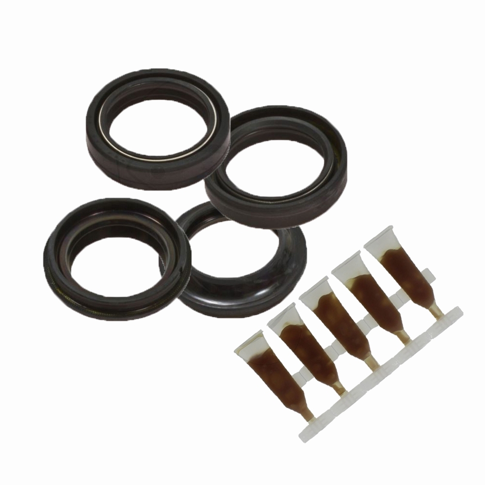 Gabelsimmerringe + Staubkappen + Gabelfett für BMW K1200 R850 R1100 R1150 R1200
