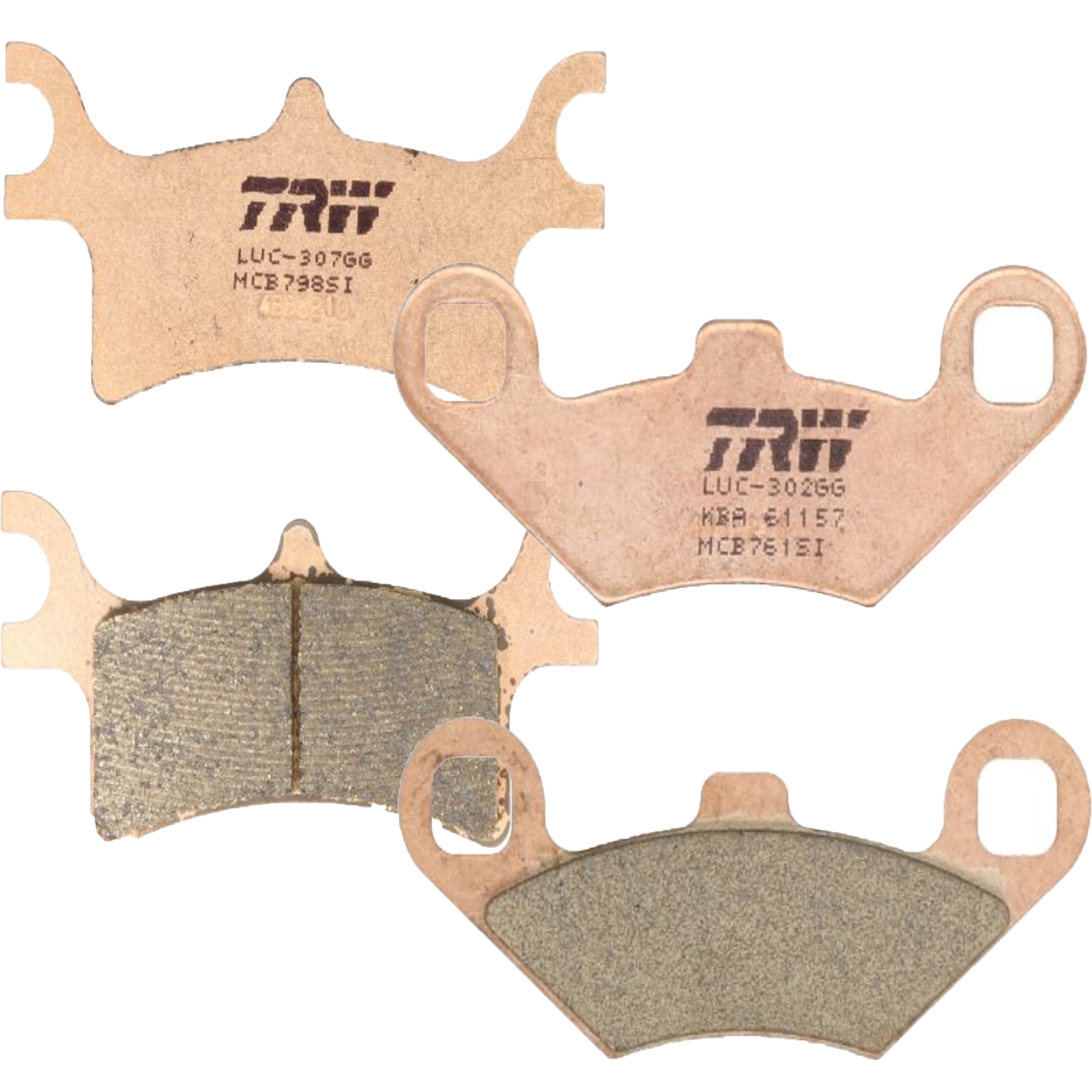 TRW Sintermetall Bremsbelagsatz für Polaris Sportsman Scrambler Trail Boss Trail Blazer vorne+hinten