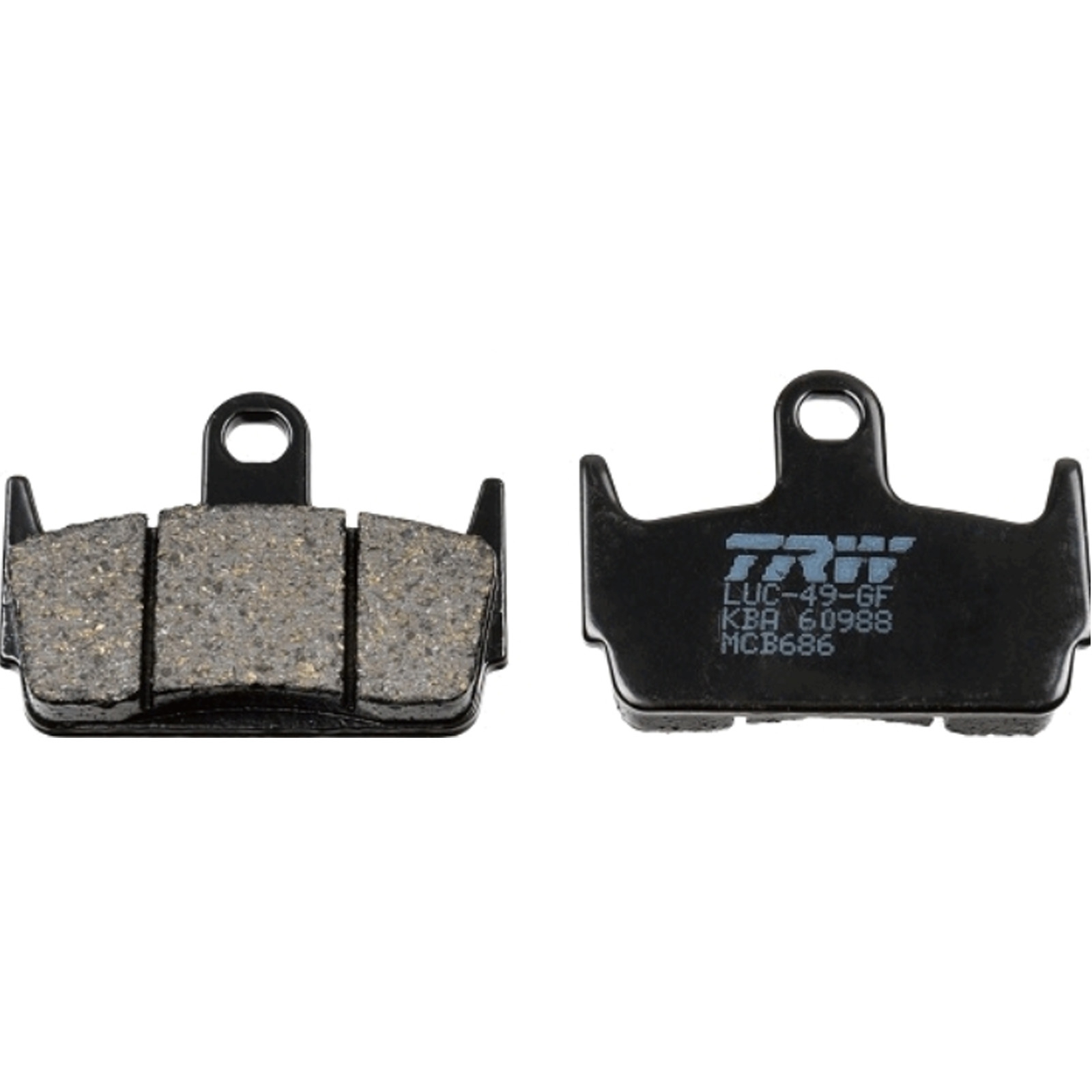 TRW MCB686 Bremsbeläge hinten für Honda SZX50 X Cross Sport  Kymco Heroism Sniper 50 SYM Jet 50