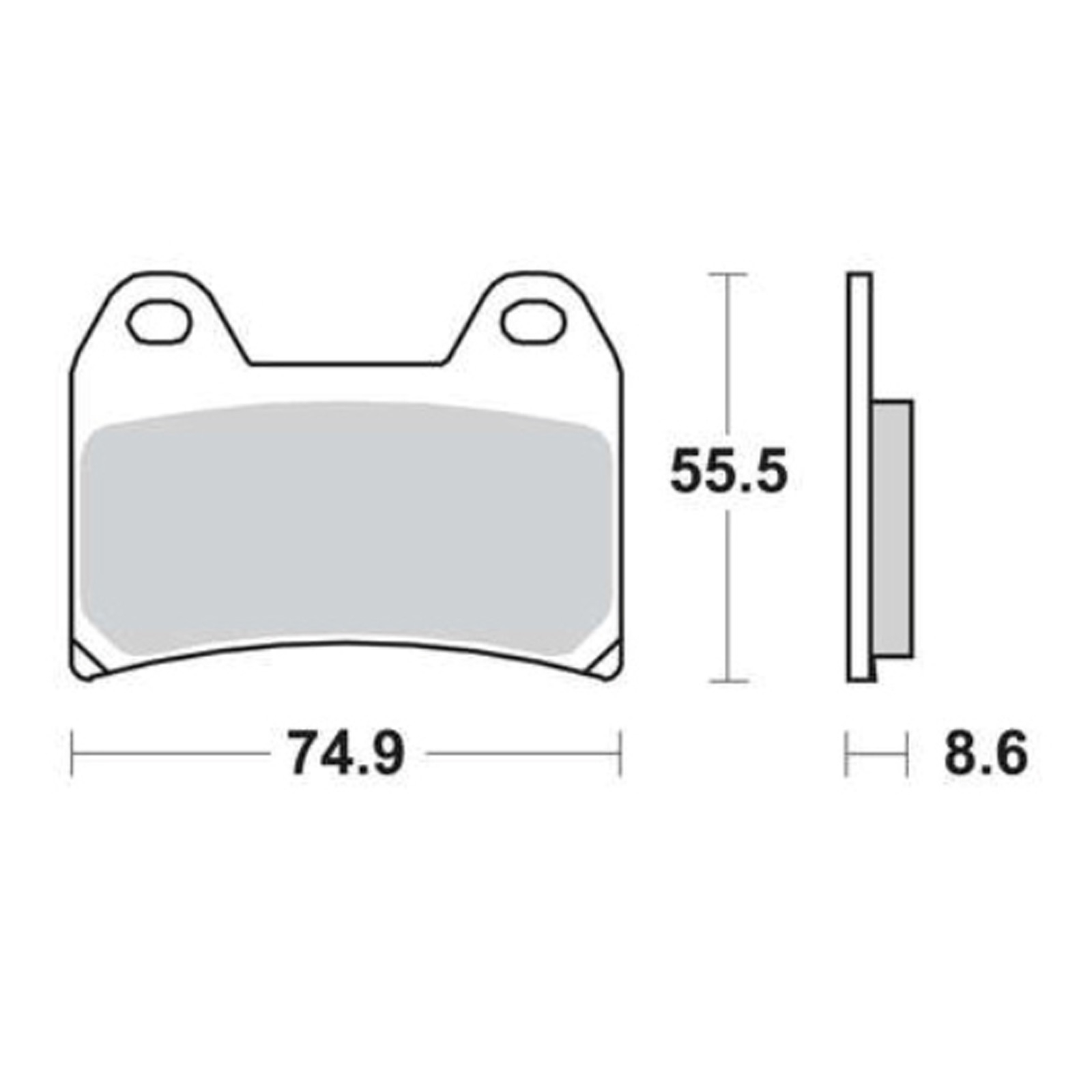 TRW MCB683SV Sintermetall Bremsbeläge vorne für BMW F800 R1200 G650 Aprilia Ducati KTM MV Augusta