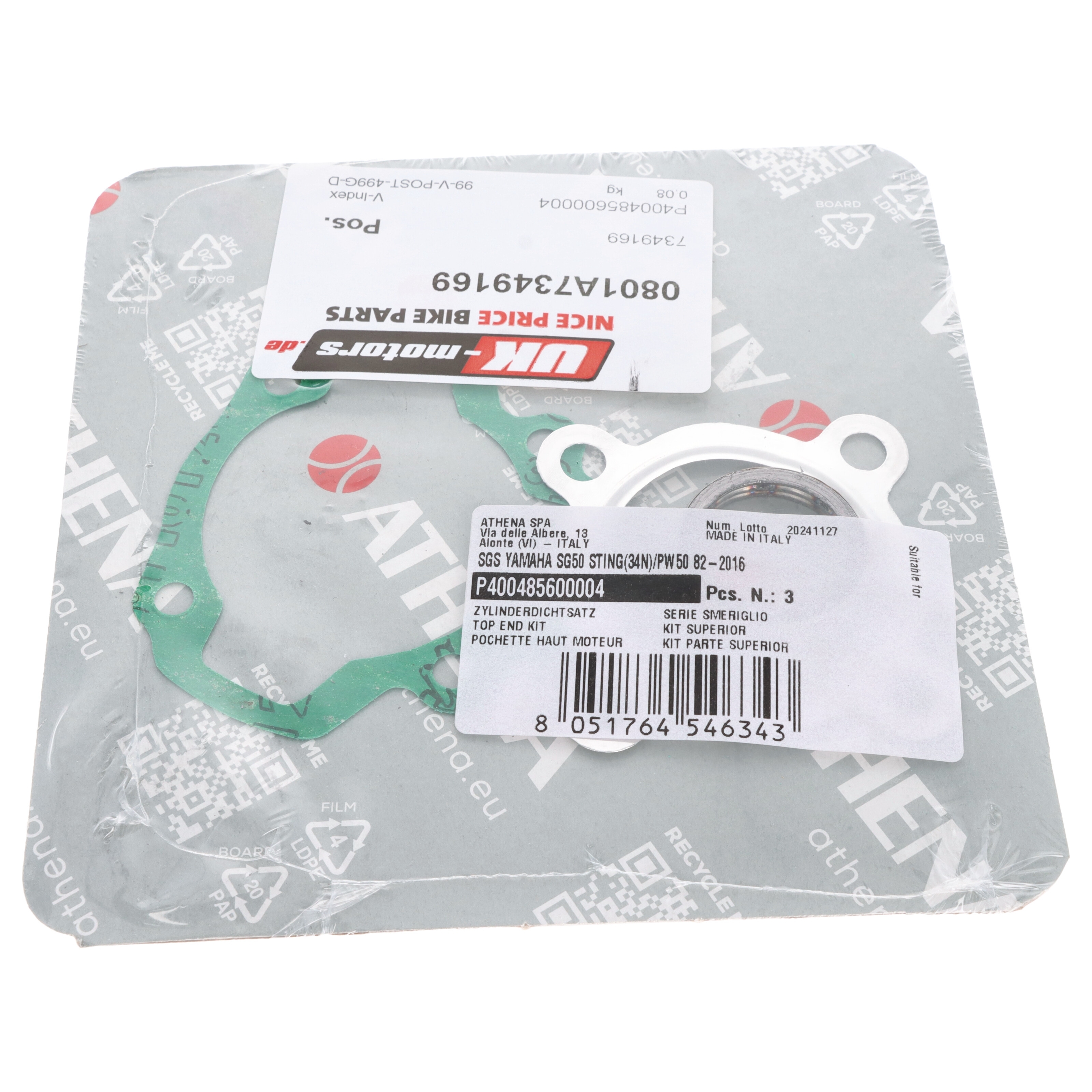 Topend Dichtsatz P400485600004 für Yamaha PW 50 1988 - 2025 3PT 4X4 36E