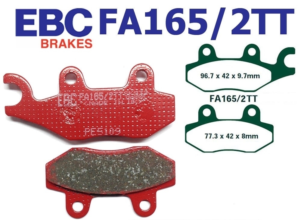 EBC Bremsbeläge FA165/2TT für Suzuki Yamaha Bombardier Daelim DR XTZ ATV Rally