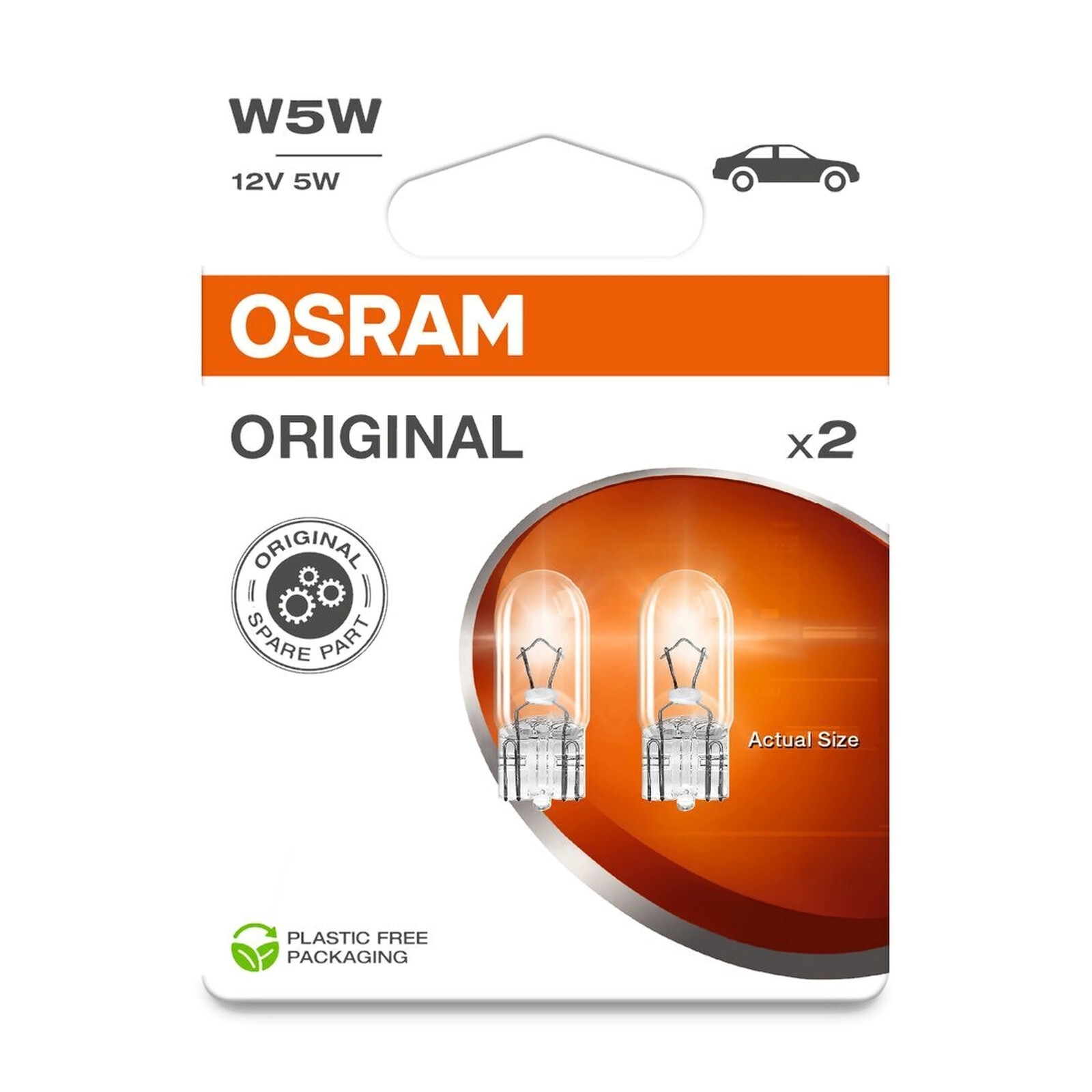2x OSRAM 2825-2BL Glassockel Glühlampe 5W5 12V 5W Standlicht Kennzeichenlicht