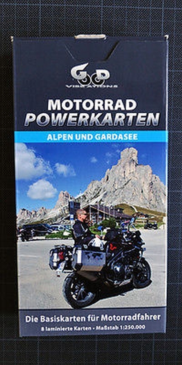 Motorrad Powerkarten Alpen und Gardasee