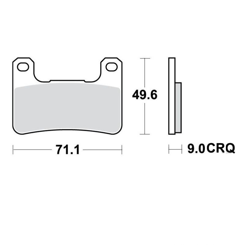 TRW MCB752CRQ Carbon Bremsbeläge vorne Kawasaki KLZ NINJA H2 Z ZX-10R Suzuki GSX GSX-R VZR