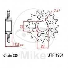 JT Ritzel 15 Zähne Teilung 525 / 1904.15 JT Sprockets