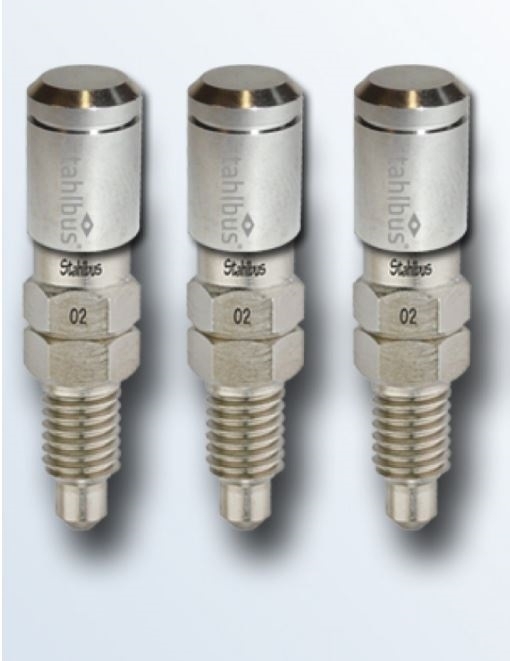 3x SB-110312 stahlbus Schnell-Entlüfterschraube Entlüfterventil M8x1.25x20 +Ventilkappen Nickel