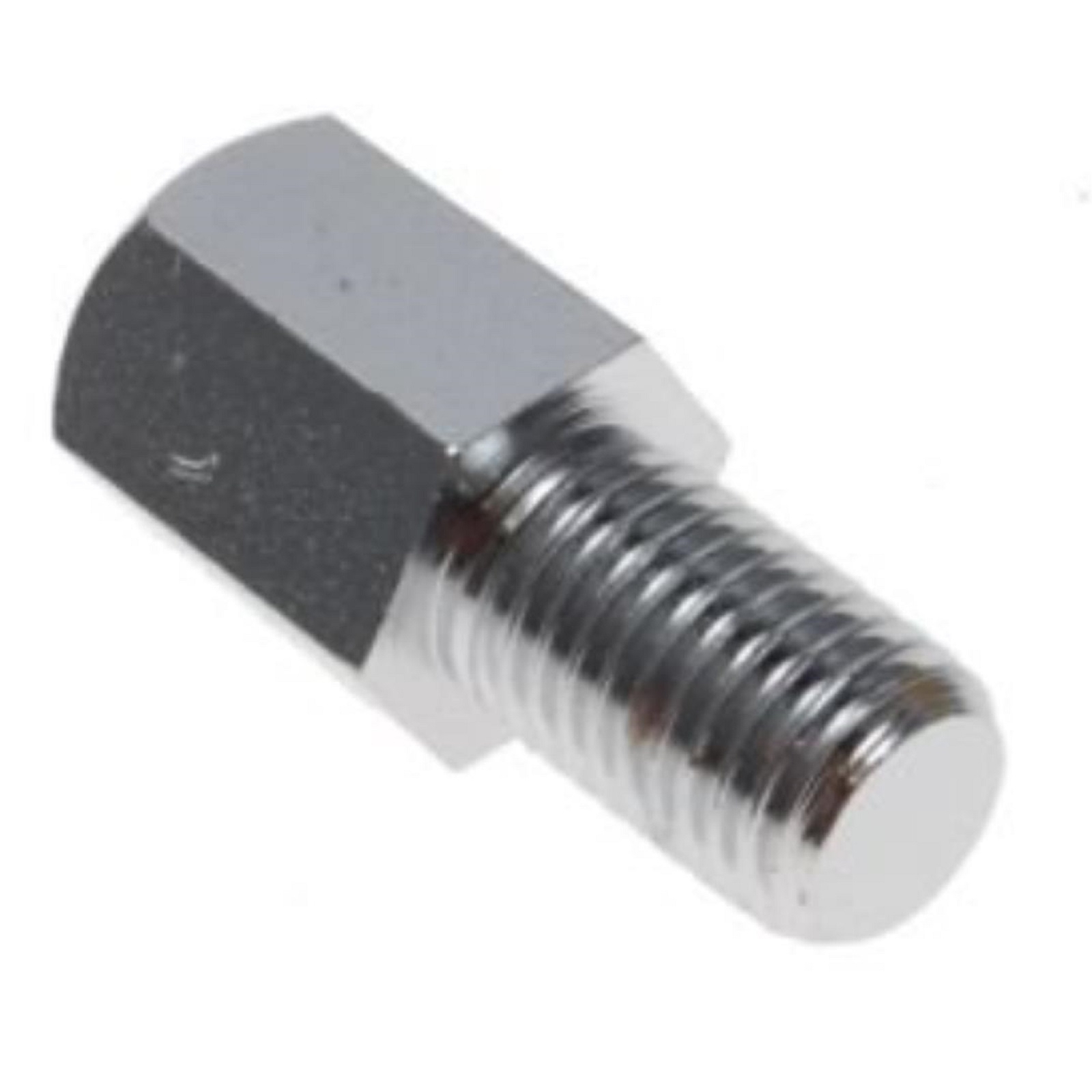 Spiegeladapter M8 Rechtsgewinde auf M10 Rechtsgewinde Chrom