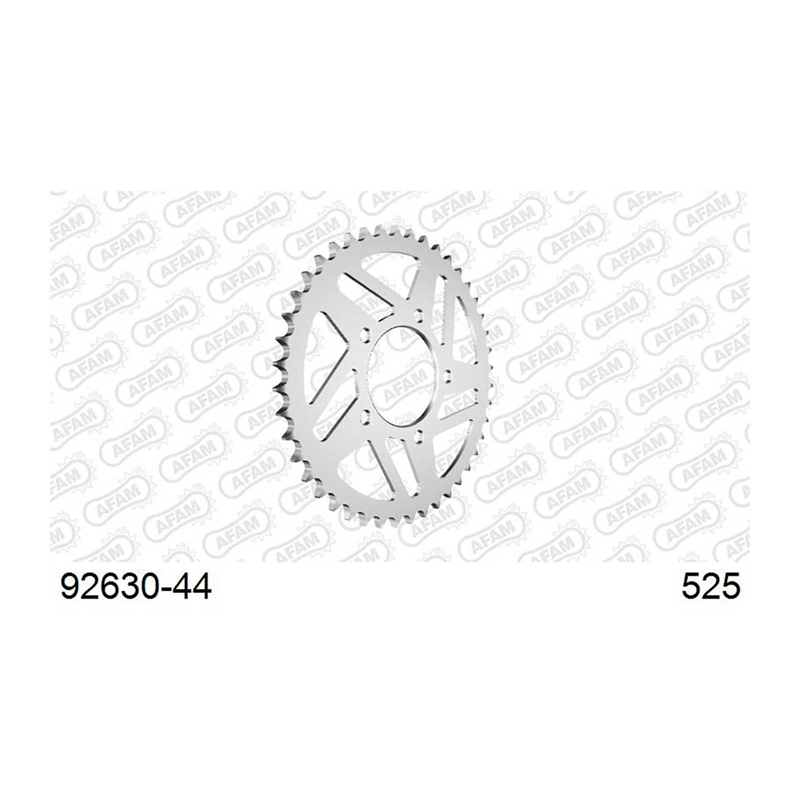 AFAM Kettenrad Teilung 525 44 Zähne Stahl silber