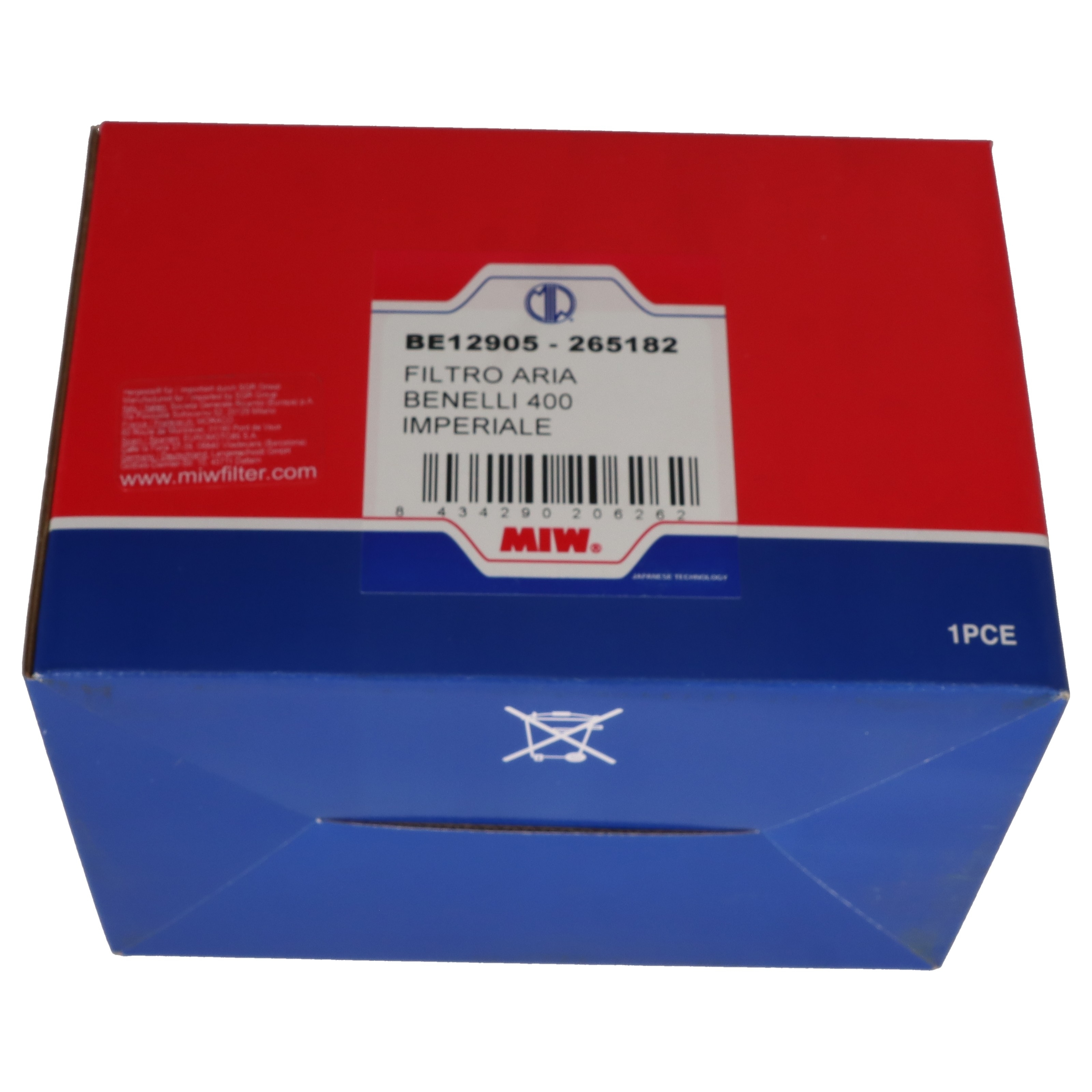 MIW Luftfilter BE12905 für Benelli 400 Imperiale (19-20)