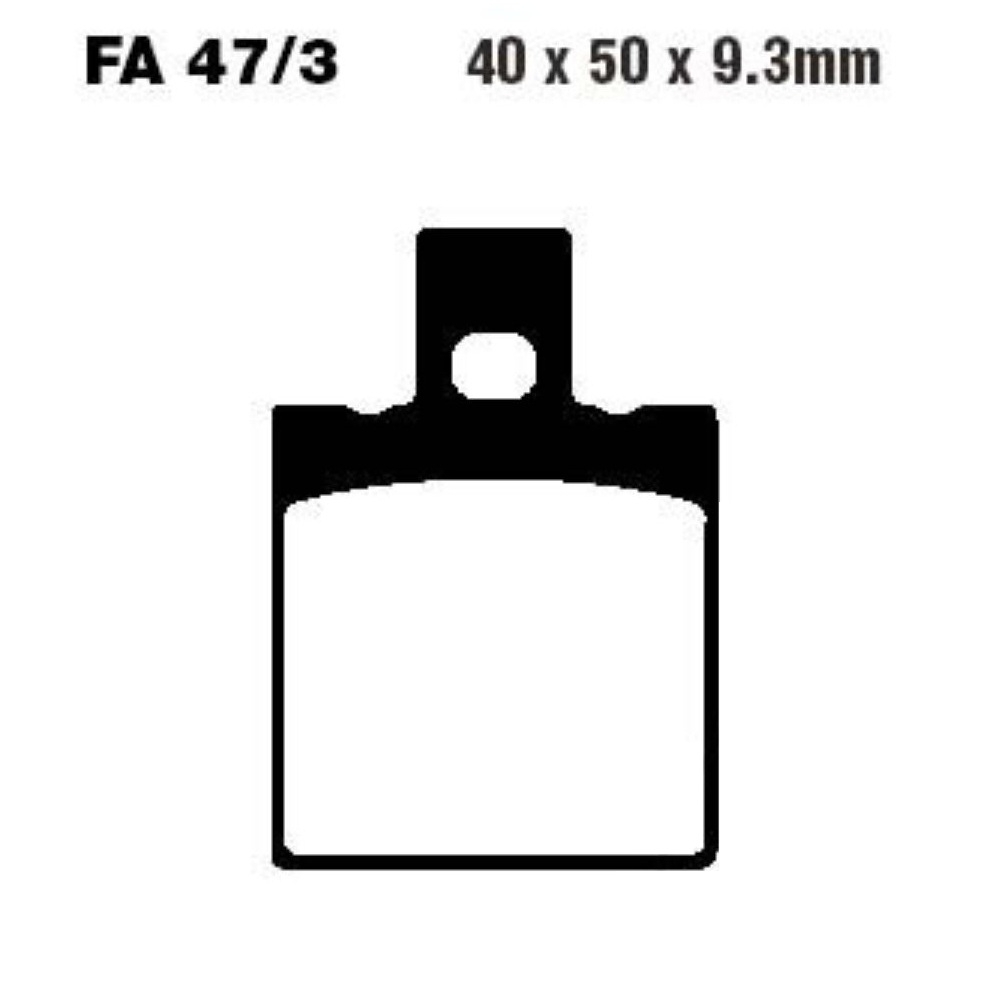 EBC Blackstuff Standard Bremsbeläge FA047/3 für Honda NSR CRM 125 R