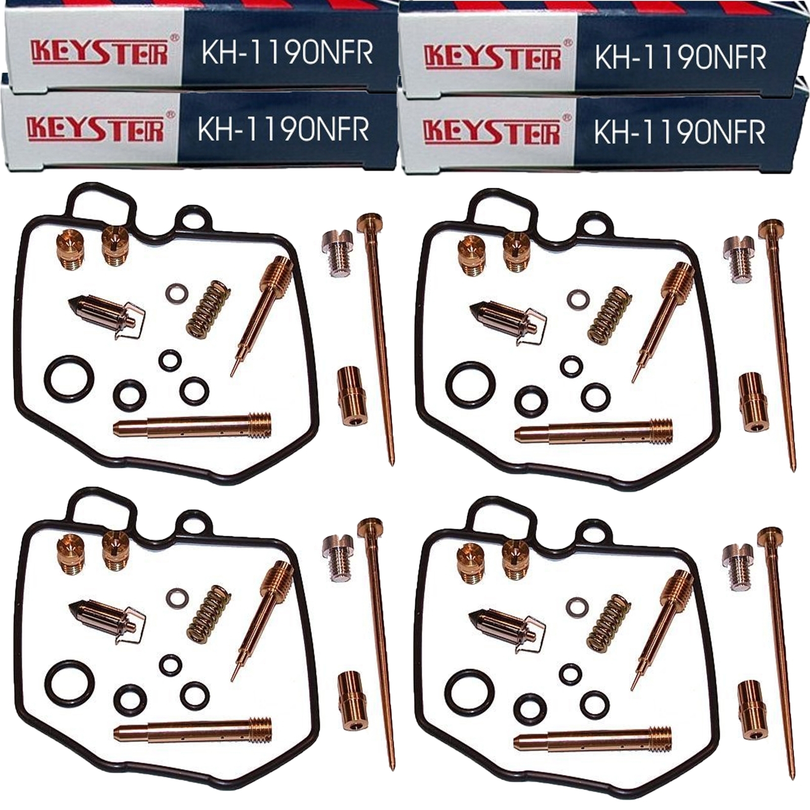 4x Keyster KH-1190NFR Vergaser Reparatursatz für Honda CB750 K RC01 1978 - 1979