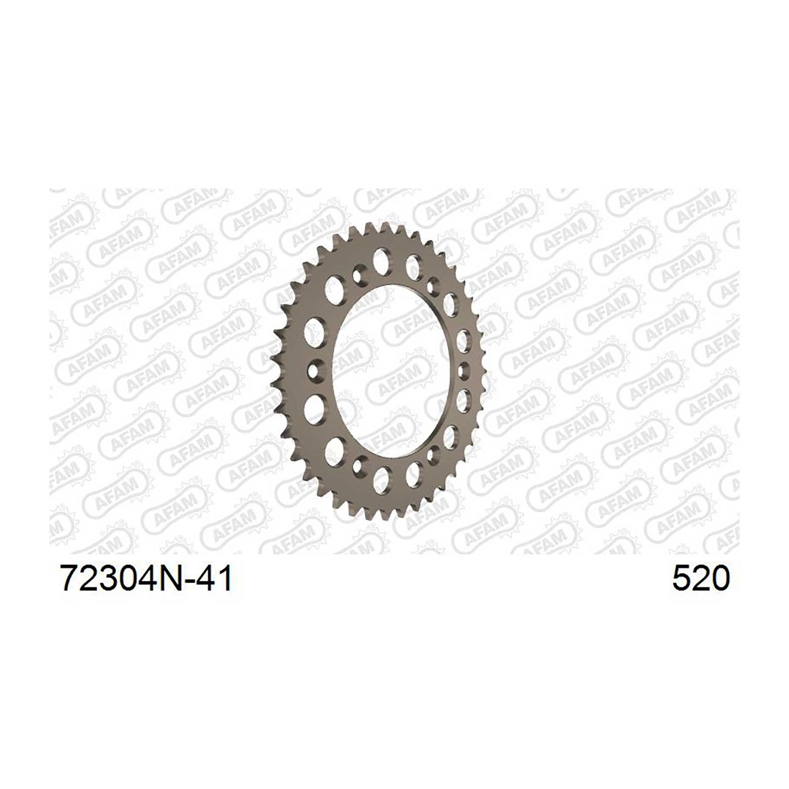 AFAM Kettenrad Teilung 520 41 Zähne Alu gun metal