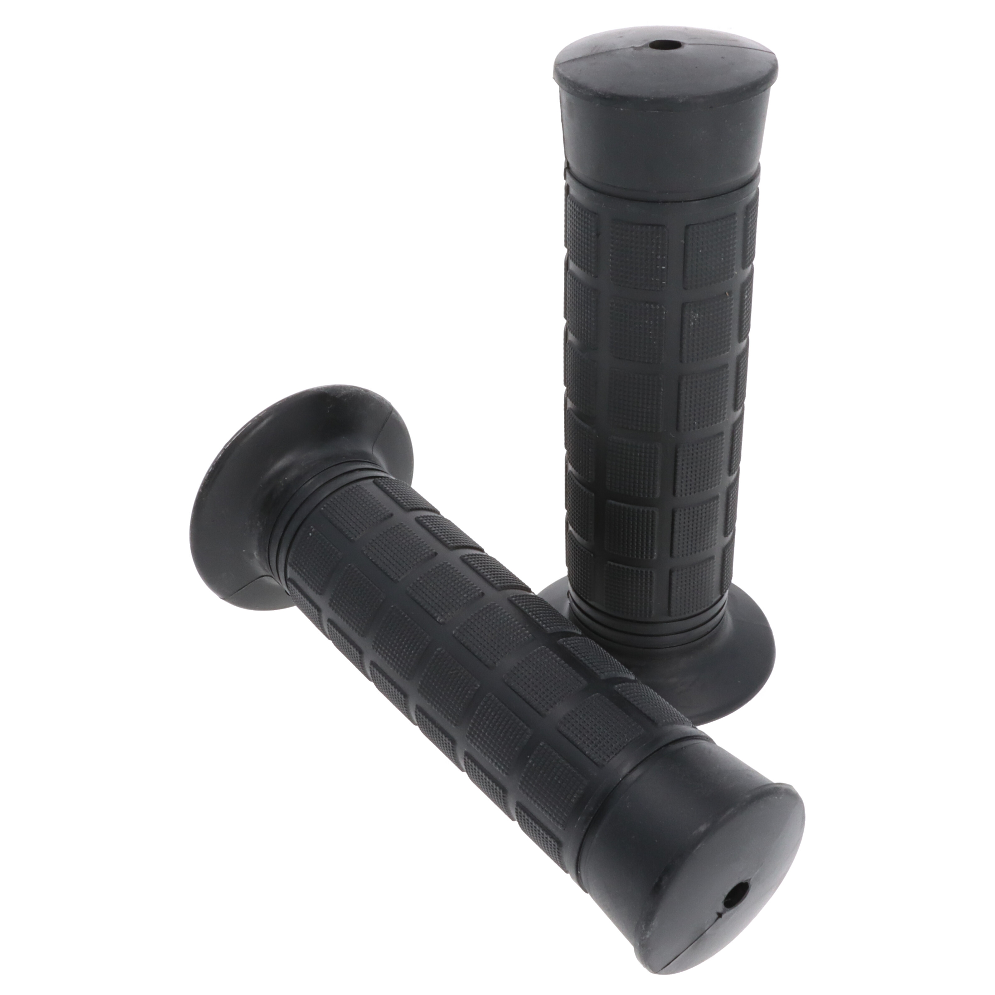 Griffgummi-Paar 22/25mm schwarz 7/8 Zoll Lenker 116mm Motorrad Roller Griffe