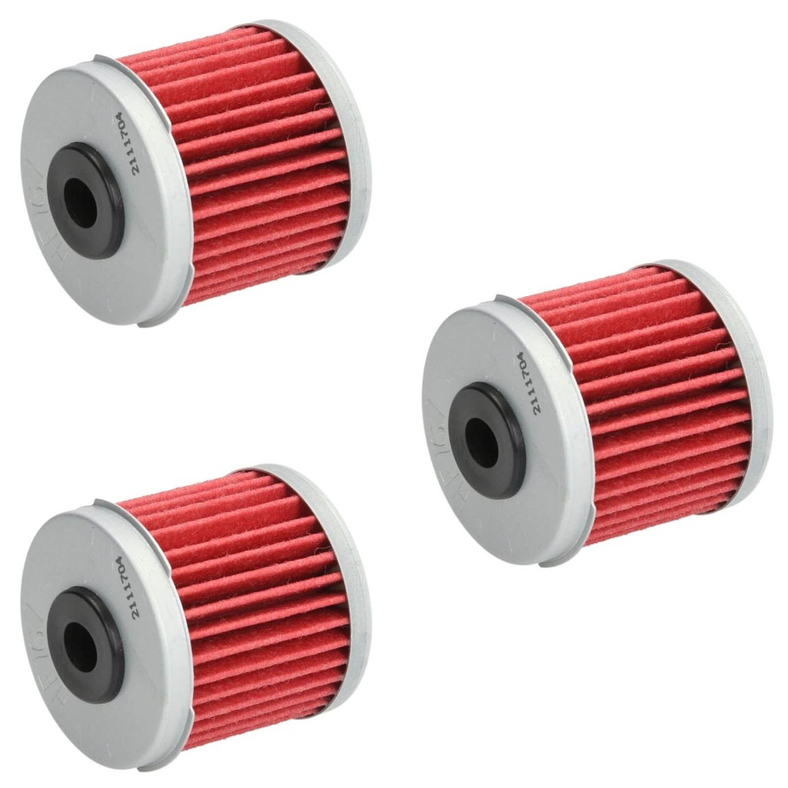 3x Hiflo HF167 Ölfilter für Daelim VC 125 Advance VS 125 Evo VT 125 VT125 VC125 VS