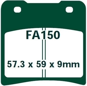 EBC Standard Bremsbeläge hinten FA150 für Suzuki GV 1400 1986-1988