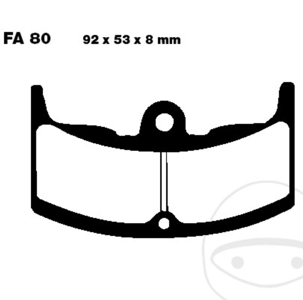 EBC Bremsbeläge FA080 für Honda CBX 550 F F2 PC04 1982-1984