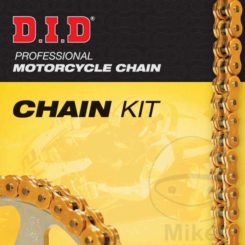 DID 520VX3 X-Ringkette Kettensatz gold verstärkt für KTM Duke 125, RC 125 ABS, 14-45-112