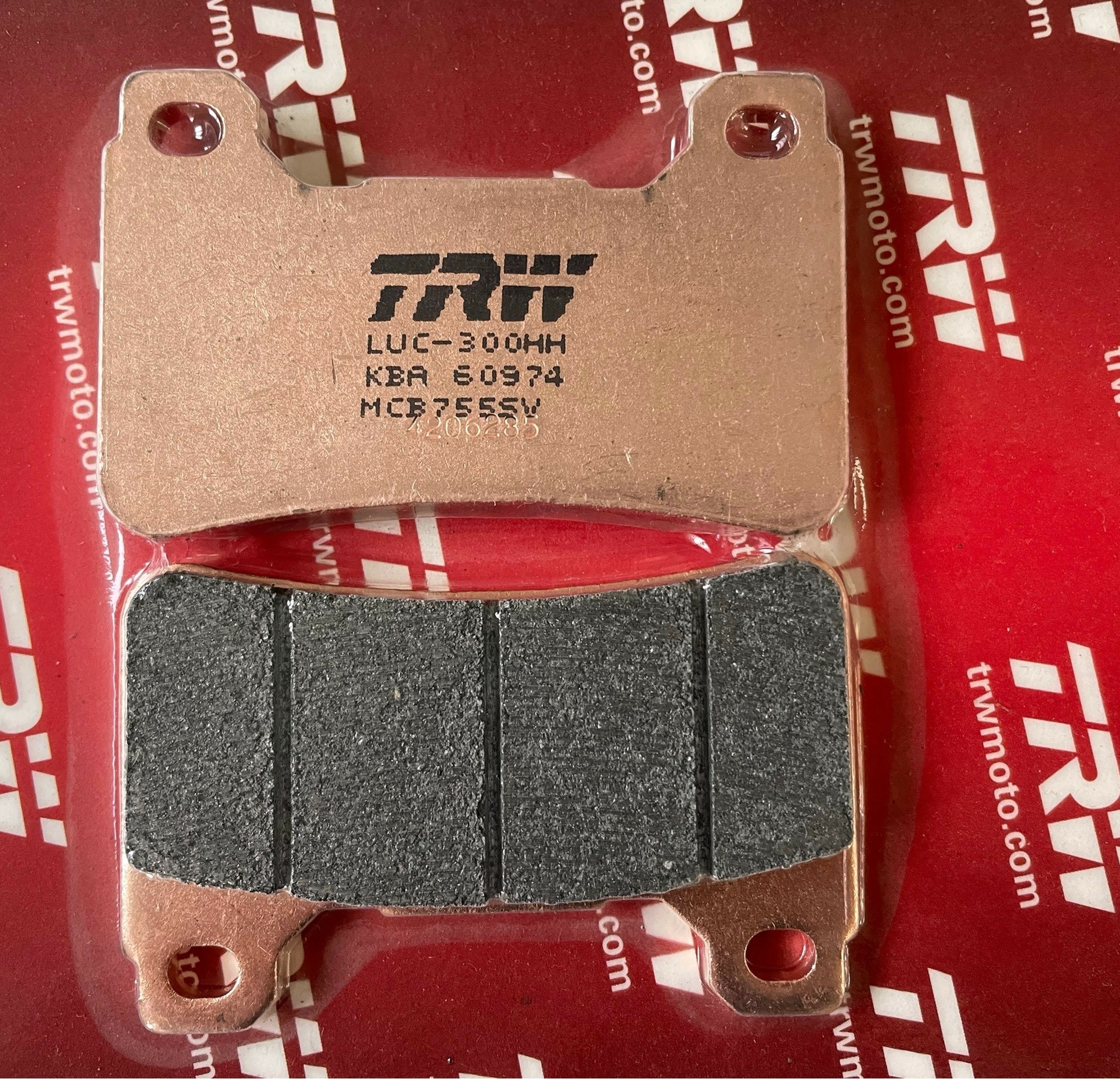 TRW MCB755SV Sintermetall Bremsbelagsatz vorne für Honda CBR1000RR 2004-2016 SC57 SC59