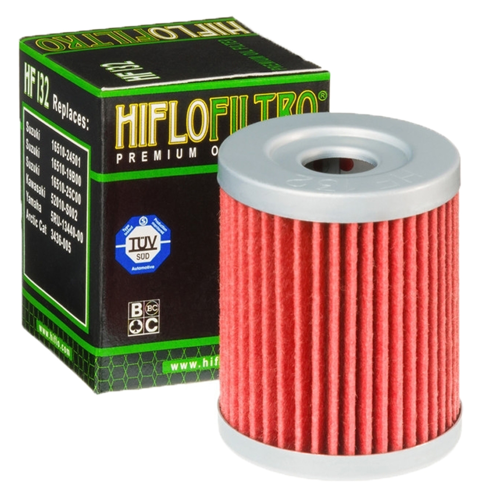HIFLO HF132 Ölfilter für Beta Suzuki AN400 DR RV 125 Yamaha YP400 Arctic Textron CF Moto
