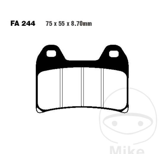 EBC Bremsen Set 2x MD633X + 2x FA244HH für Ducato 900 ST4 ST2 998 Moto Morini