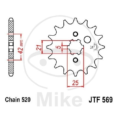 JT Sprockets Ritzel 15 Zähne Teilung 520 JTF569.15